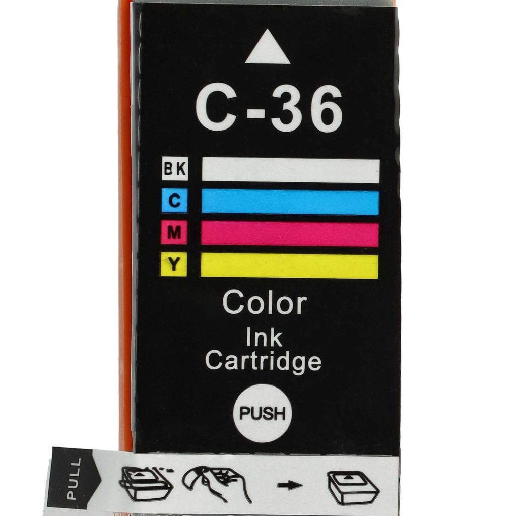 VHBW Tintapatron Canon CLI-36, CLI-36C - Többszínű 13 ml