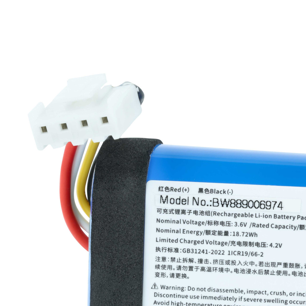 VHBW Hangszóró Akkumulátor JBL C1146A9 - 5200 mAh 4,2 V Li-Ion