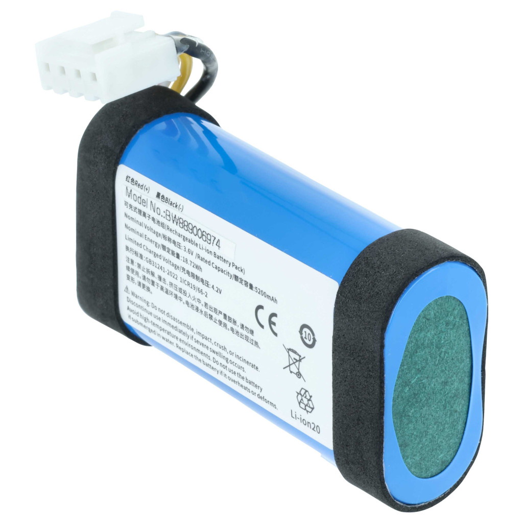 VHBW Hangszóró Akkumulátor JBL C1146A9 - 5200 mAh 4,2 V Li-Ion