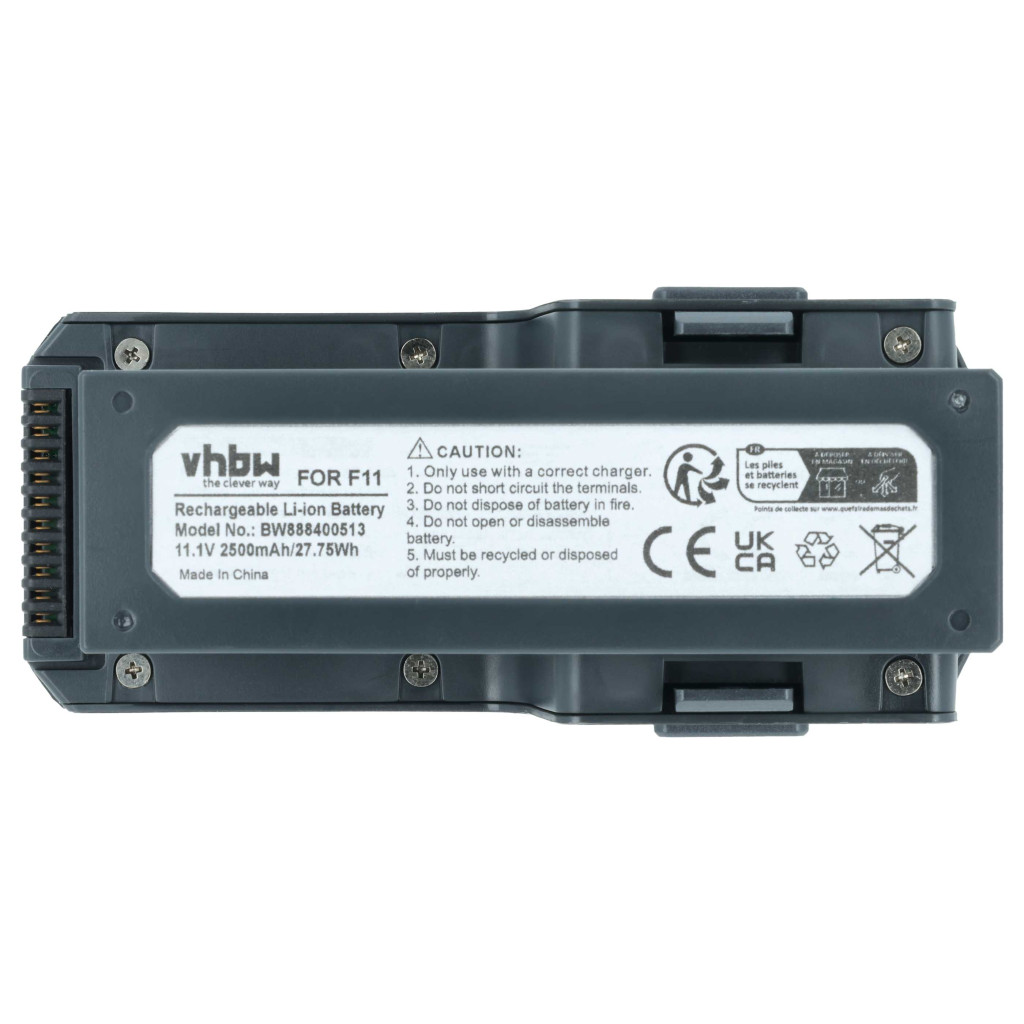 VHBW Drón Akkumulátor SJRC F11 GPS - 2500 mAh 11,1 V Li-polymer