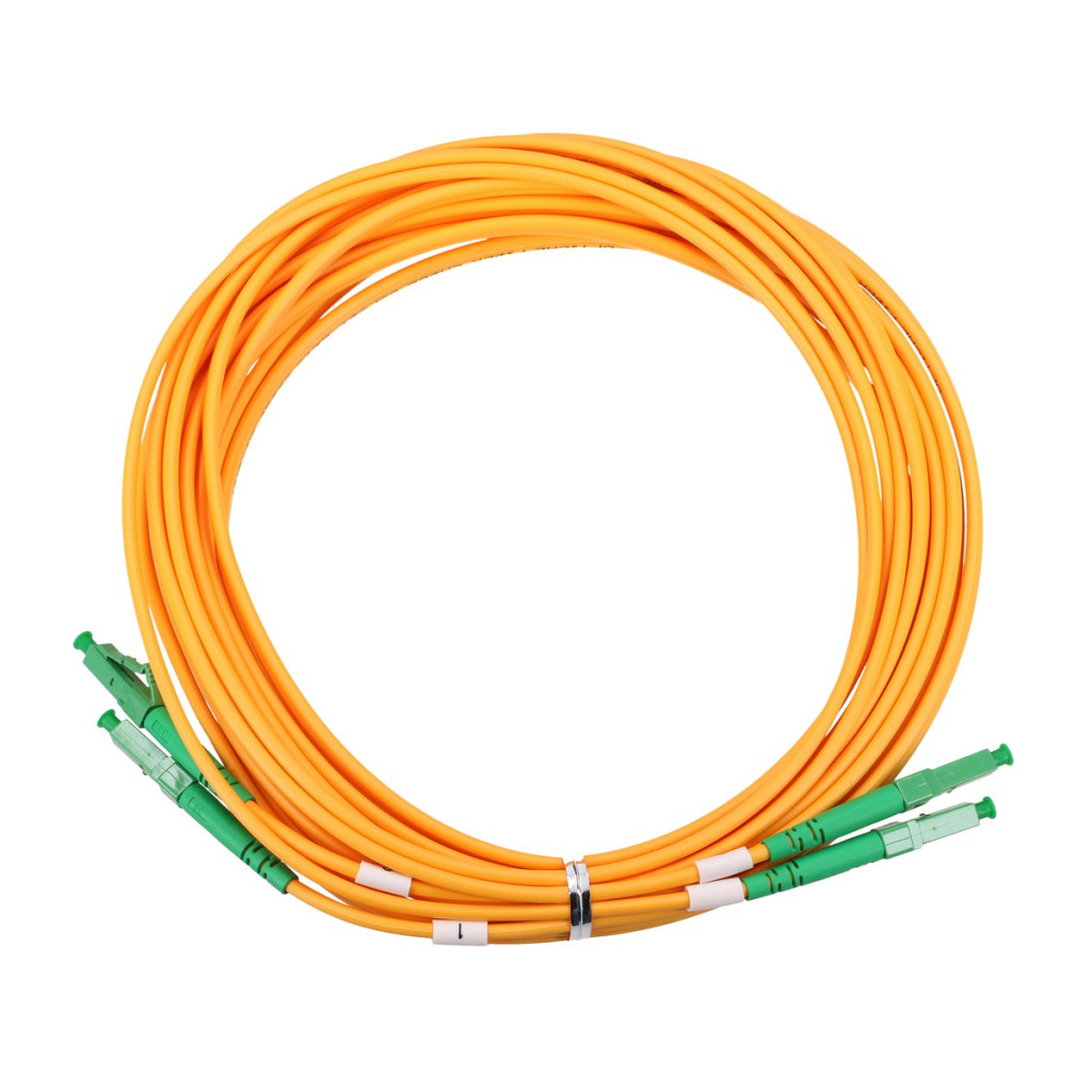 Extralink LC/APC-LC/APC patch kábel, egytávoli mód, duplex, 9/125 µm, G657A, 1 m