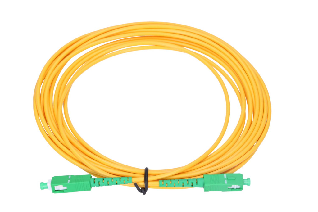 Extralink SC/APC-SC/APC jelzőkábel egymódusú, egyeres, G.657A, 3mm, 3m
