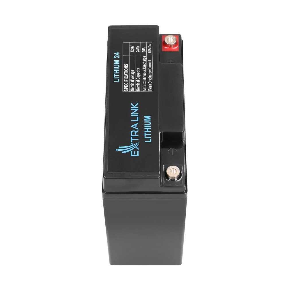Extralink LiFePO4 24Ah akkumulátor, 12,8V, BMS