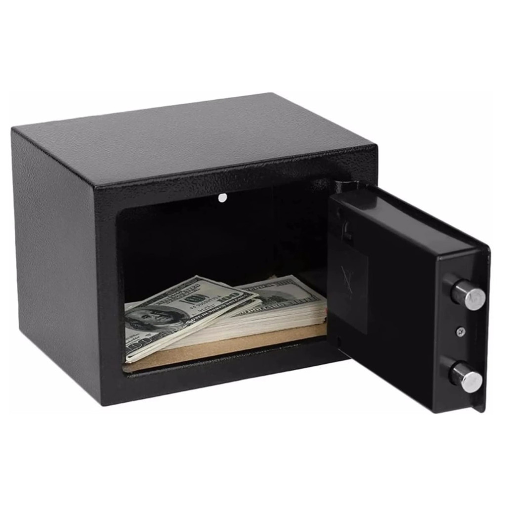 Extralink Home elektronikus zárral ellátott széf, digitális kód, páncélozott doboz, kulcsok, S-406