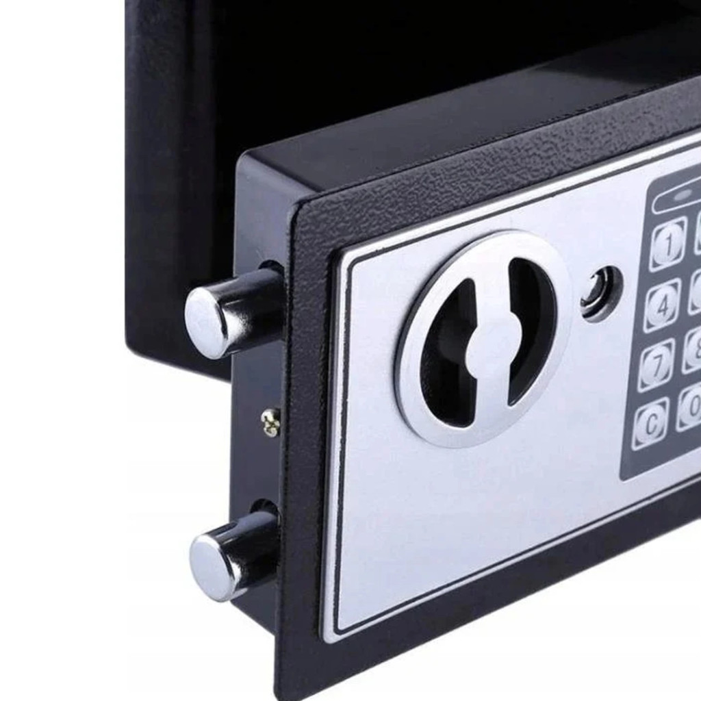 Extralink Home elektronikus zárral ellátott széf, digitális kód, páncélozott doboz, kulcsok, S-406