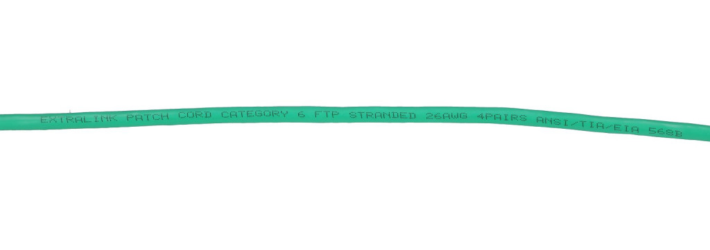 Extralink Kat. 6 FTP 1 m, LAN patch kábel, réz sodrott érpár, 1 Gbps