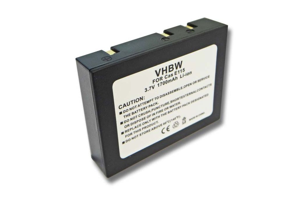 VHBW Casio JK210LT, JK-210LT mobiltelefon akkumulátor - 1700 mAh 3,7 V Li-Ion - Okostelefon akkumulátor