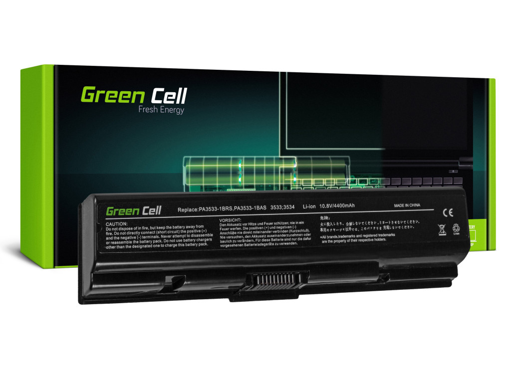 Green Cell Laptop akkumulátor Toshiba Satellite A200 A300 A500 L200 L300 L500 Green Cell Laptop akkumulátor Toshiba Satellite A200 A300 A500 L200 L300 L500