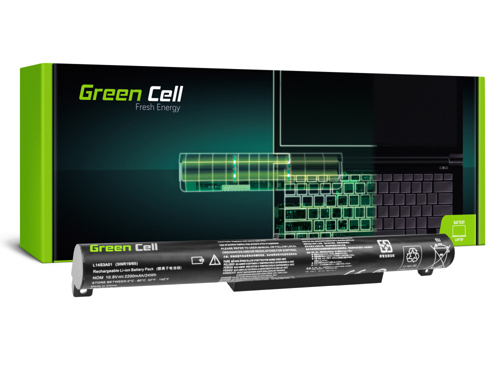 Green Cell Laptop akkumulátor / akku L14C3A01 L14S3A01 Lenovo B50-10, Lenovo IdeaPad 100-15IBY Green Cell Laptop akkumulátor / akku L14C3A01 L14S3A01 Lenovo B50-10, Lenovo IdeaPad 100-15IBY