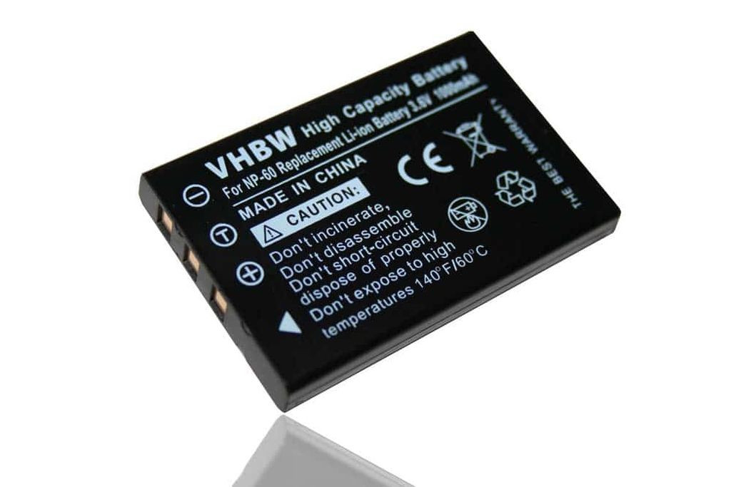 VHBW Elem Aiptek ZPT-NP60-hoz - 1000 mAh, 3,6 V, Li-Ion