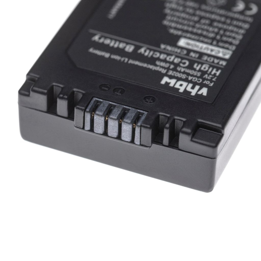 VHBW Panasonic CGA-S002A/1B, CGA-S002E/1B akkumulátor - 550 mAh, 7,2 V, Li-Ion