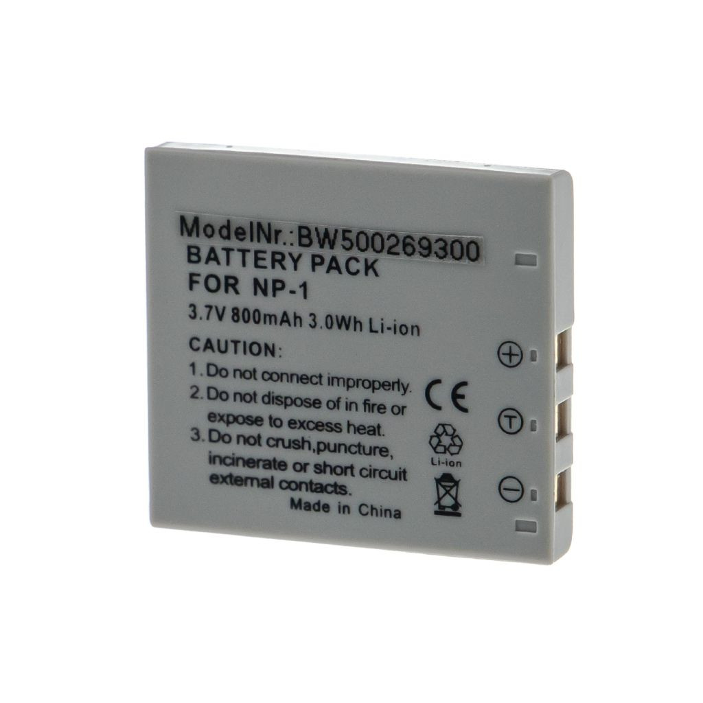 VHBW Akkumulátor Konica Minolta NP-1-hez - 800 mAh, 3,7 V, Li-Ion VHBW Akkumulátor Konica Minolta NP-1-hez - 800 mAh, 3,7 V, Li-Ion