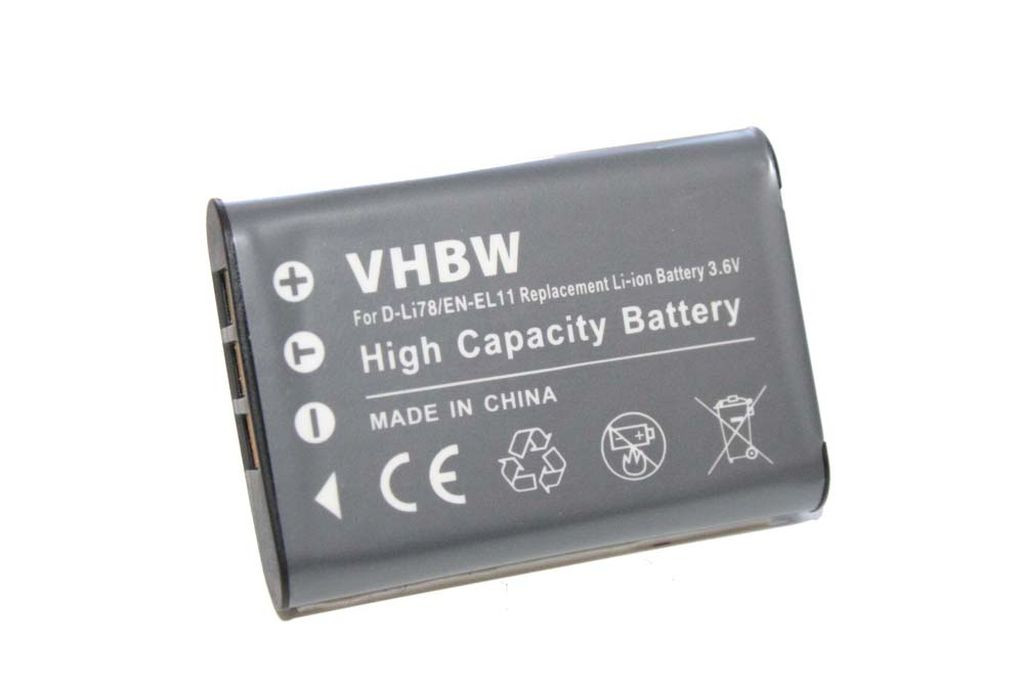 VHBW Nikon EN-EL11 akkumulátor - 450 mAh, 3,6 V, Li-Ion VHBW Nikon EN-EL11 akkumulátor - 450 mAh, 3,6 V, Li-Ion