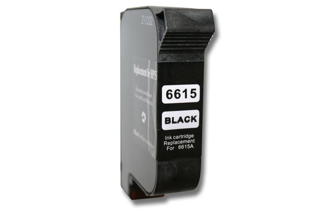 VHBW HP Tintapatron, Fekete, Újratöltött, 30 ml