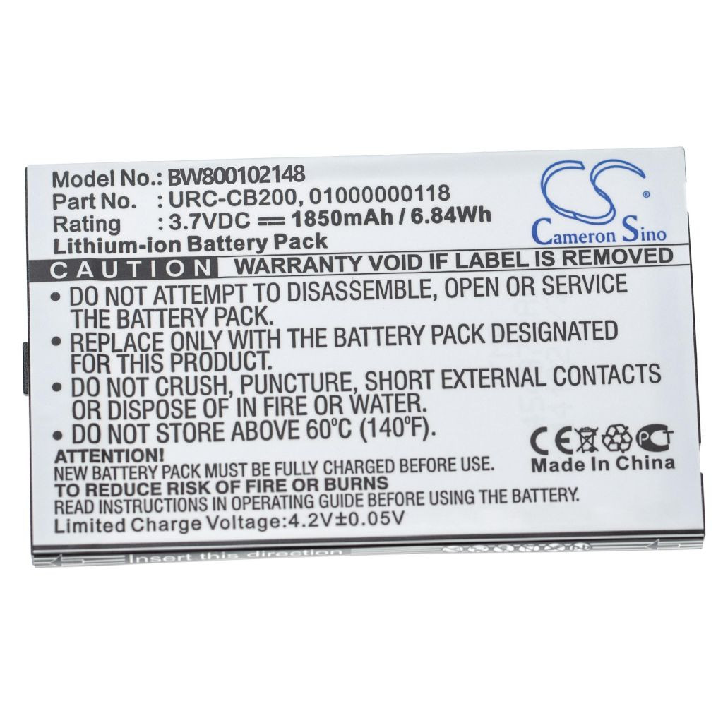 VHBW Sonos 01000000118 Távirányító Akkumulátor, URC-CB200 - 2000mAh 3,7V Li-Ion