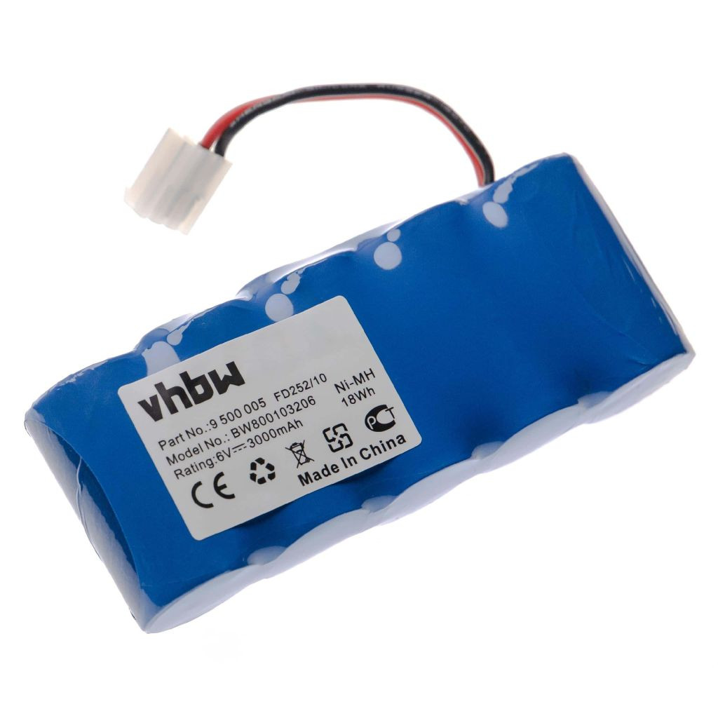 VHBW Elektromos kéziszerszámgép akkumulátor Bosch Roll-Lift K10, K12, Somfy D14 kapunyitókhoz - 6V, NiMH, 3000mAh