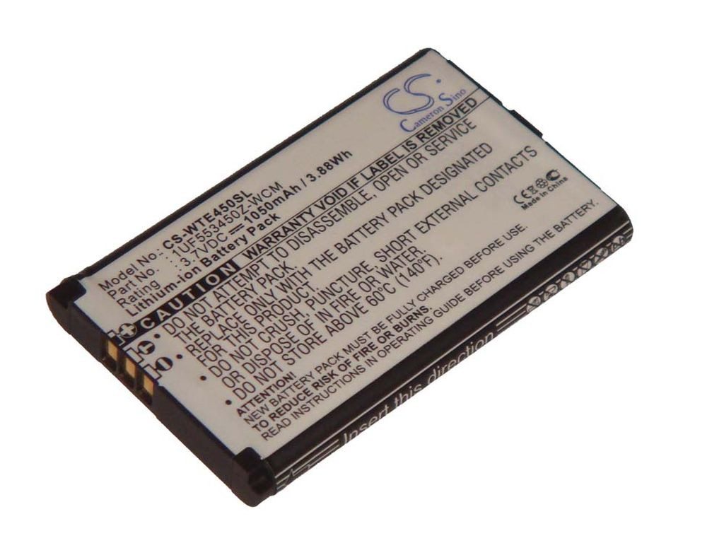 VHBW Akkumulátor táblagéphez 1UF553450Z-WCM, F1134J-711, B056P036-1004, ACK-40403 - 1050 mAh 3,7 V Li-Ion