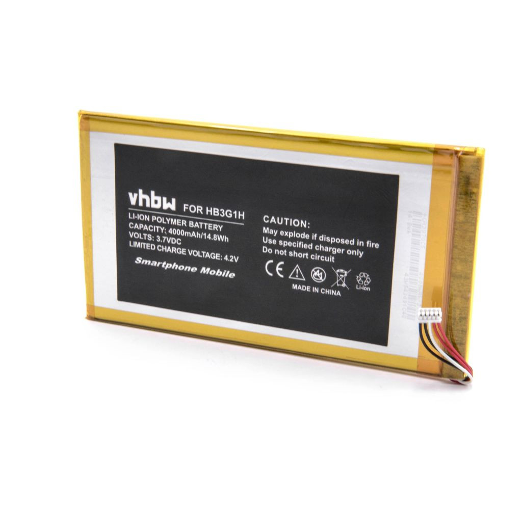 VHBW Tablet akkumulátor a HB3G1H-hoz - 4000 mAh 3,7 V Li-polimer