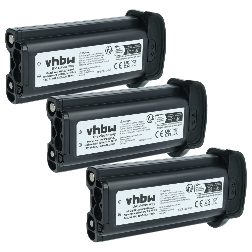 VHBW Akkumulátor Canon NP-E3 helyett - 1500 mAh 12 V NiMH VHBW Akkumulátor Canon NP-E3 helyett - 1500 mAh 12 V NiMH