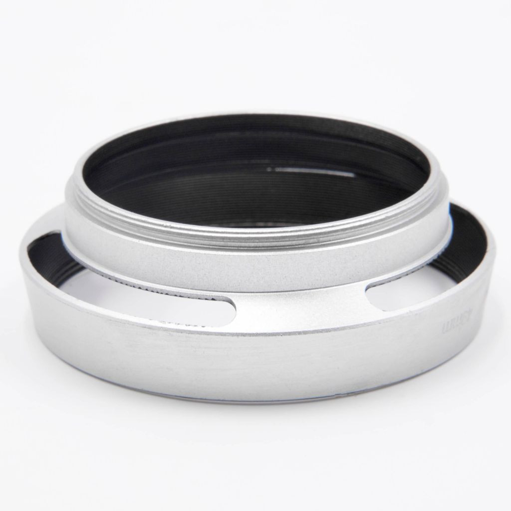 VHBW 49 mm-es ezüst lencseernyő, kerek napellenző