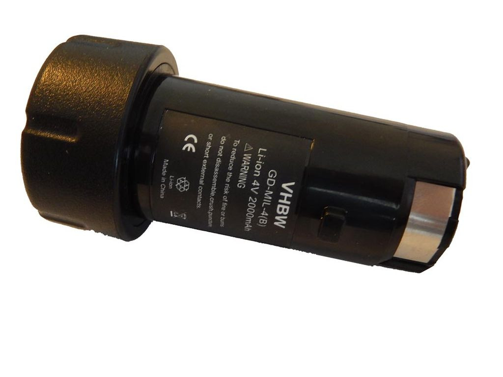 VHBW Elektromos kéziszerszámgép akkumulátor AEG / Milwaukee 48-11-0490 - 2000 mAh, 4 V, Li-Ion