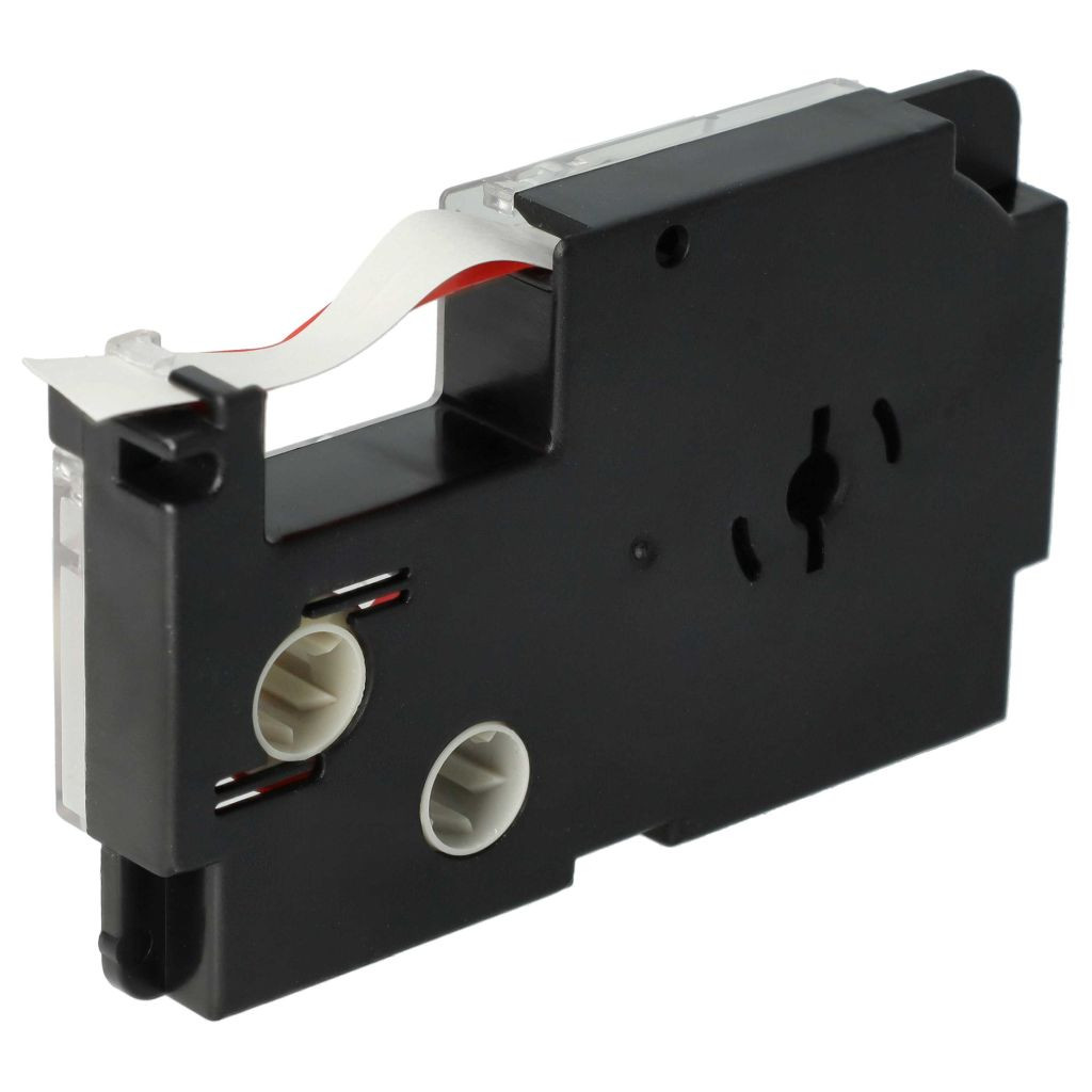 VHBW Casio XR-9WER Címkeszalag, 9mm, Vörös-Fehér