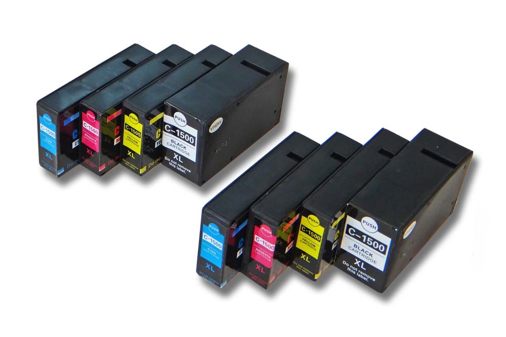 VHBW Tintapatron Canon PGI-1500 XL, PGI1500, PGI1500XL, PGI-1500XL MB2050 nyomtatóhoz - B/C/M/Y