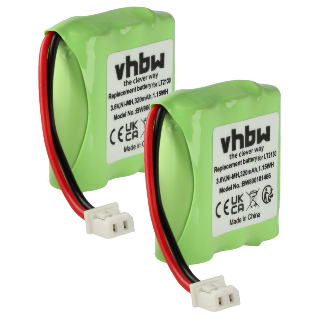 VHBW Vezetékes telefon akkumulátor Loewe LT2130 helyett - 320 mAh 3,6 V NiMH