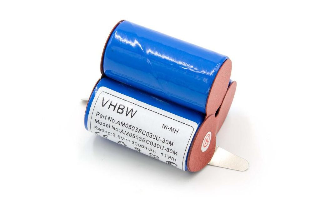 VHBW Akkumulátor AG41W-hez - 3000 mAh, 3,6 V, NiMH VHBW Akkumulátor AG41W-hez - 3000 mAh, 3,6 V, NiMH