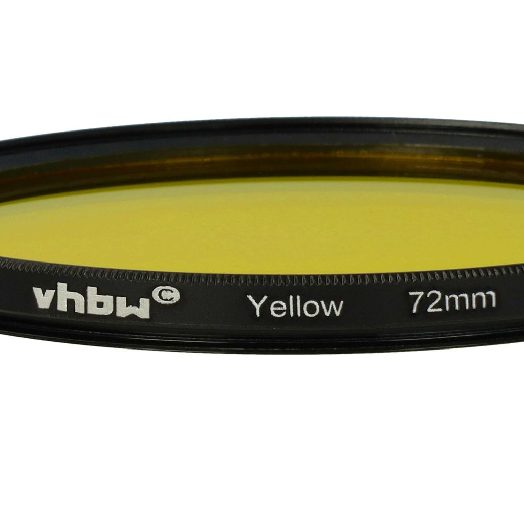 VHBW 72 mm-es Sárga Színes Szűrő Fényképezőgép-Objektívekhez