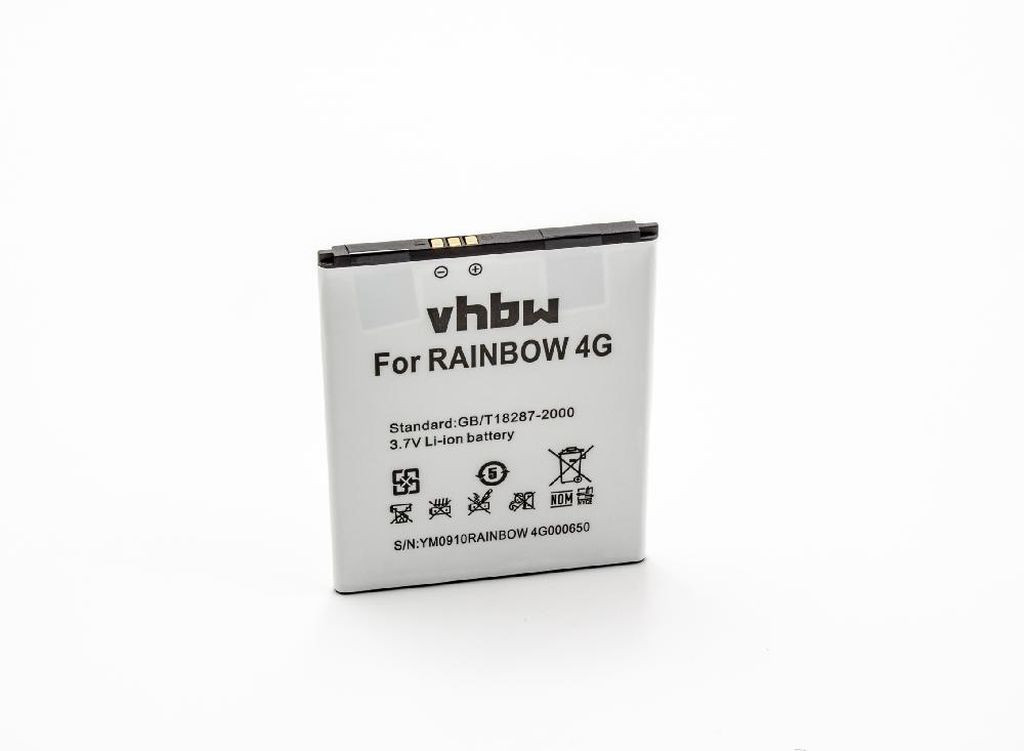 VHBW Mobiltelefon akkumulátor Wiko Max, L5503, L5503AE, Wax, 37178 - 2500 mAh 3,7 V Li-Ion - Okostelefon akkumulátor
