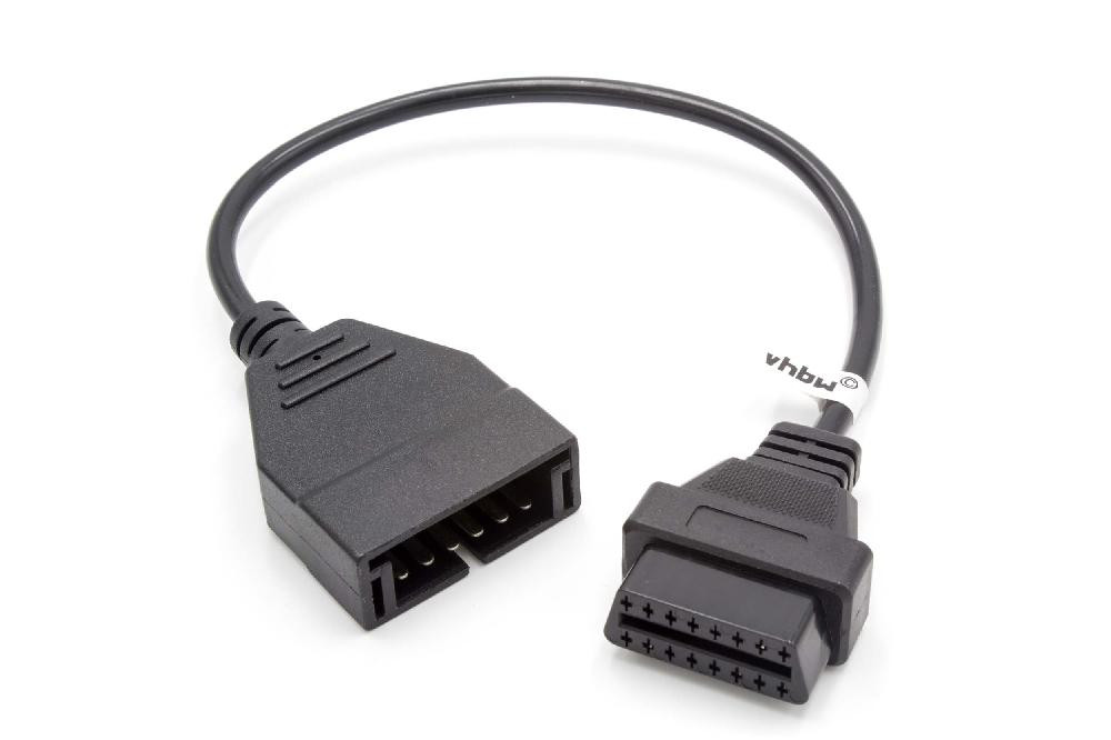 VHBW OBD2 Adapter 12Pin OBD1 to OBD2 - 15 cm