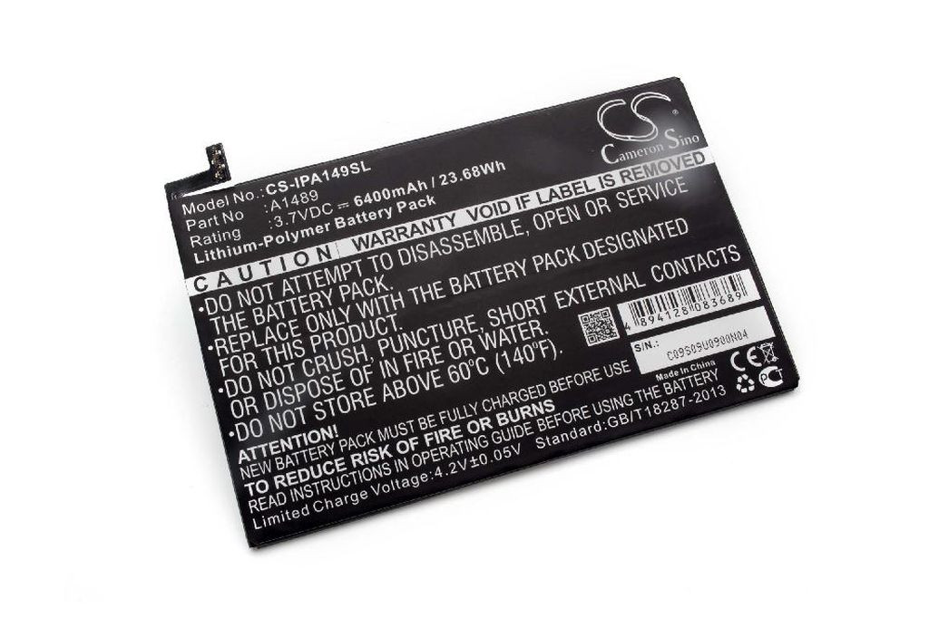 Tabletta akkumulátor A1512, A1489-hez - 6400 mAh 3,7 V Li-polimer