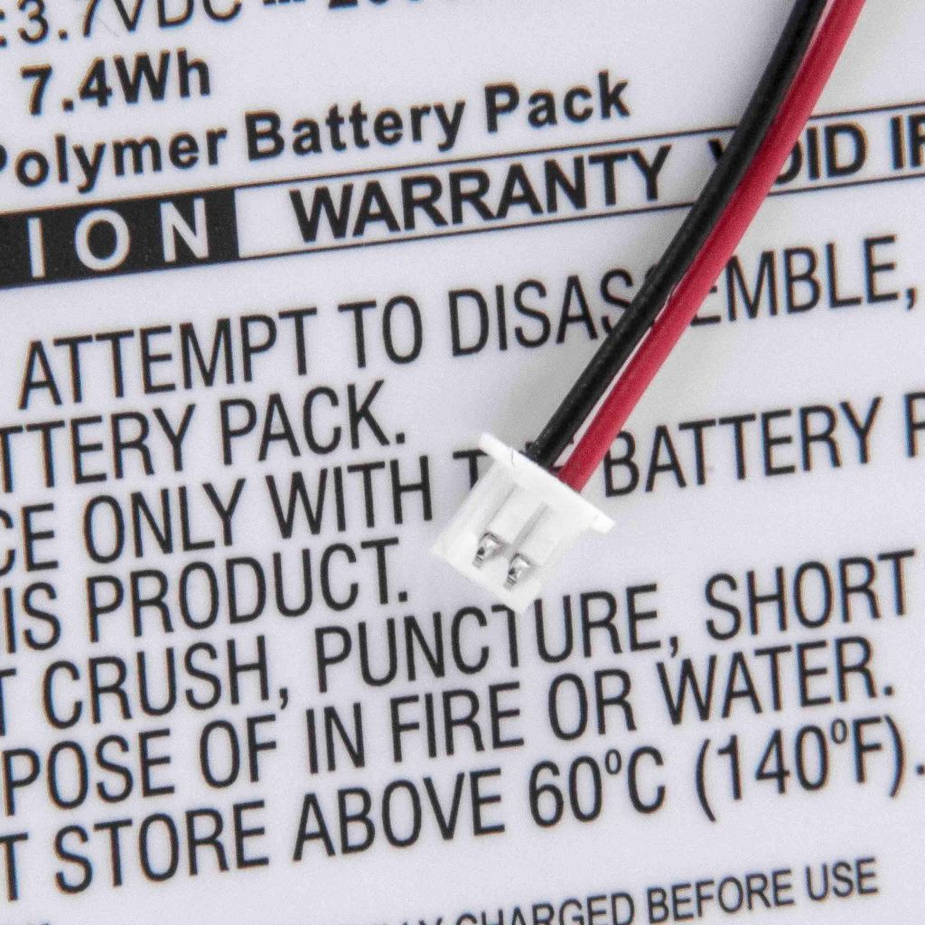 VHBW Babafigyelő elem a Luvion SP405068-hoz - 2000 mAh 3,7 V Li-polimer