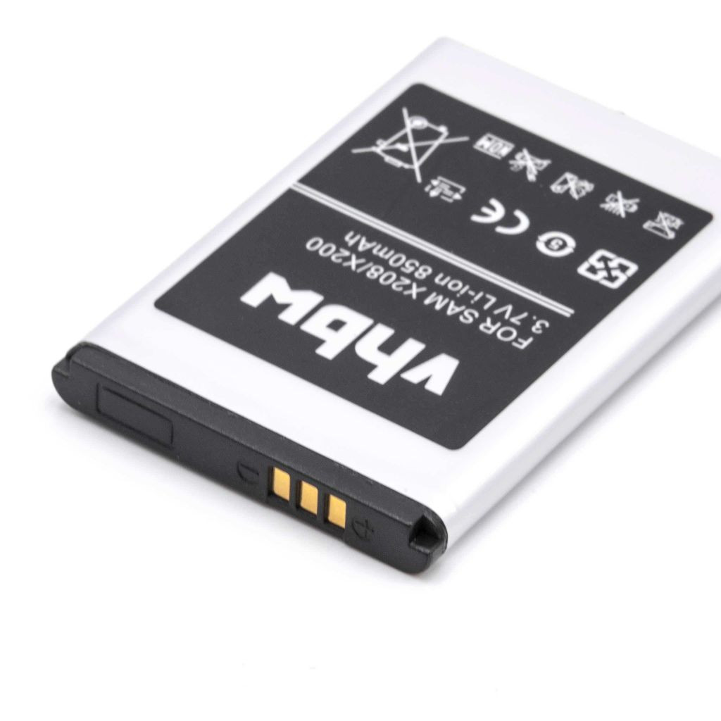 VHBW Mobiltelefon akkumulátor Samsung AB043446LA, AB043446BC, AB043446BE - 850 mAh 3,7 V Li-Ion