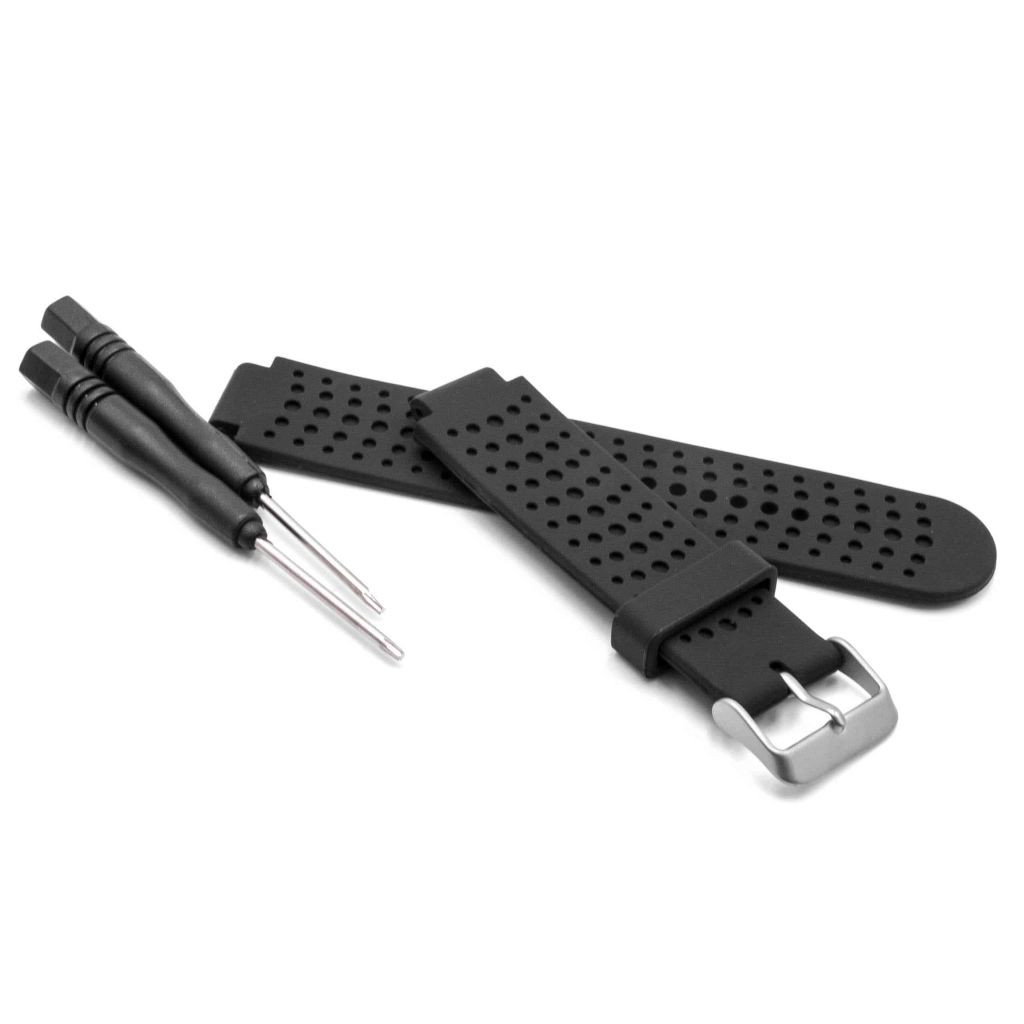 VHBW Garmin Forerunner L férfi csuklópánt - 12,3 cm + 9 cm, 22 mm, szilikon, fekete