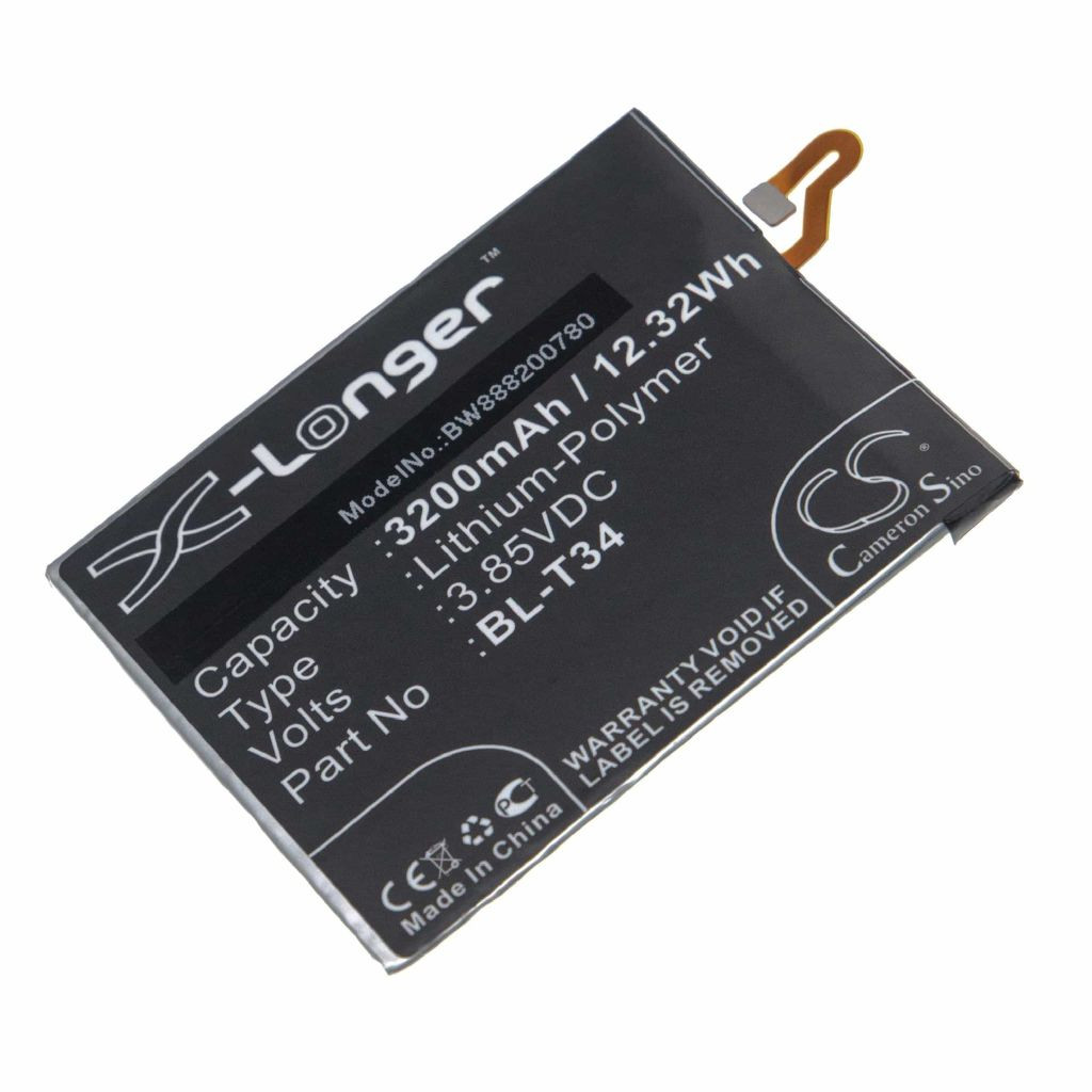 VHBW Mobiltelefon akkumulátor LG BL-T34, EAC63538921 - 3200 mAh 3,85 V Li-polymer