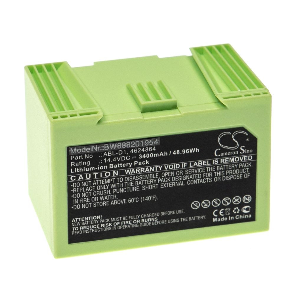 VHBW Akkumulátor iRobot ABL-D1, 4624864, ABL-D2 számára - 3400 mAh, 14,4 V, Li-Ion VHBW Akkumulátor iRobot ABL-D1, 4624864, ABL-D2 számára - 3400 mAh, 14,4 V, Li-Ion