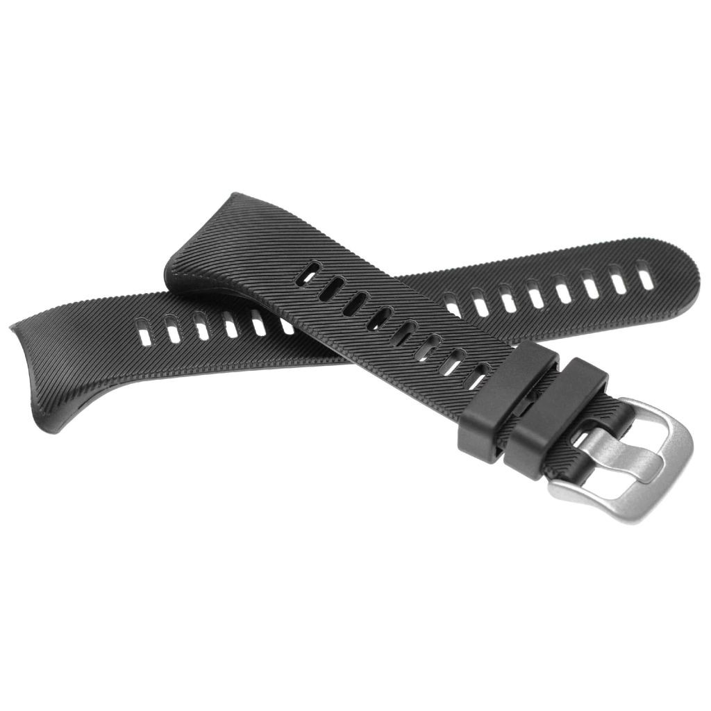 VHBW Garmin Forerunner Csuklópánt - 11,6 + 9,1 cm, 25 mm, Szilikon, Fekete