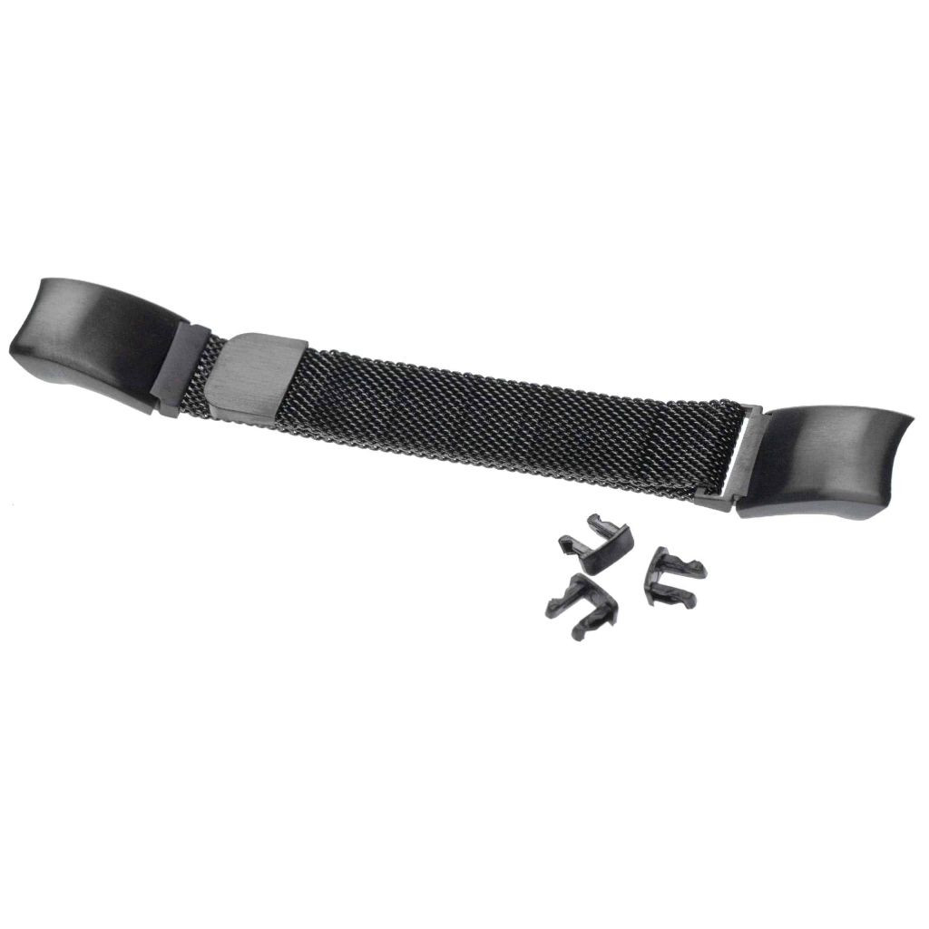 VHBW Huawei Honor Band 4 / Honor Band 5 csuklópánt - 23 cm, 16 mm, rozsdamentes acél, fekete