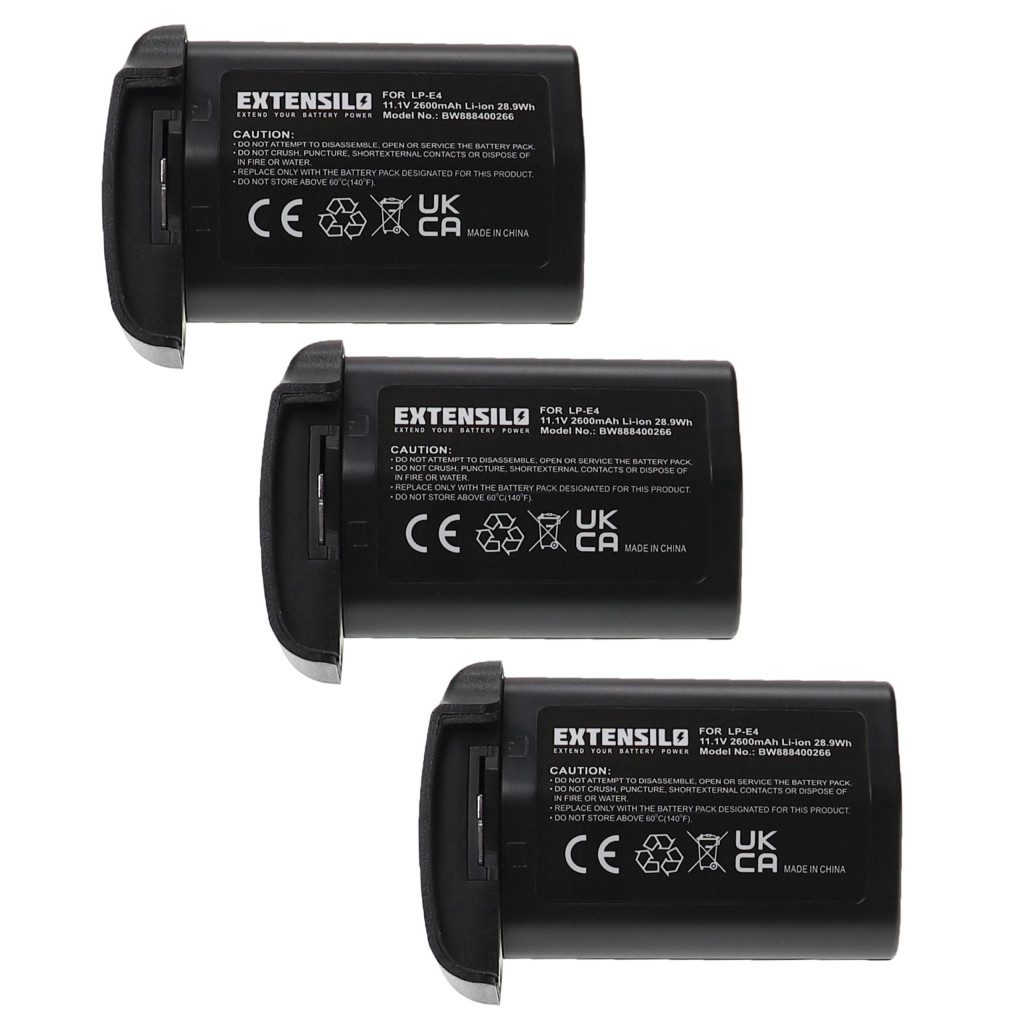 VHBW Akkumulátor Canon LP-E4N, LP-E4 - 2600 mAh 11,1 V Li-Ion