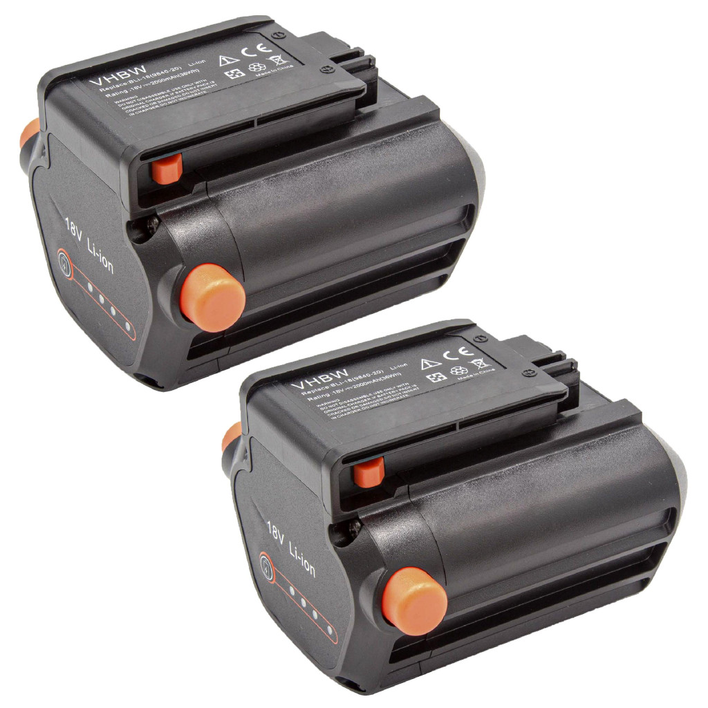 VHBW Akkumulátor Gardena BLi-18, 9839-20, 9840-20 - 2000 mAh 18 V Li-Ion