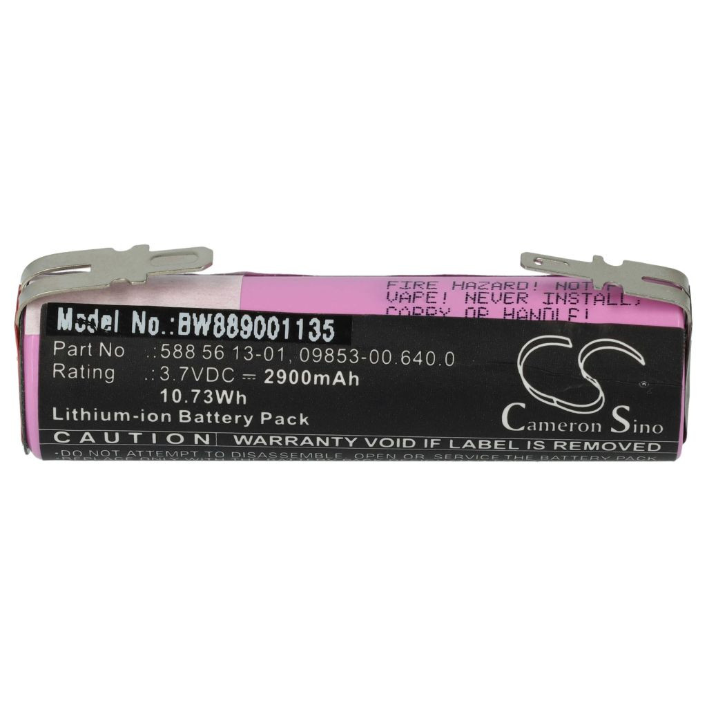 VHBW Gardena 09853-00.640.0 Fűnyíró Akkumulátor, 588 56 13-01 - 2900 mAh 3,7 V Li-Ion