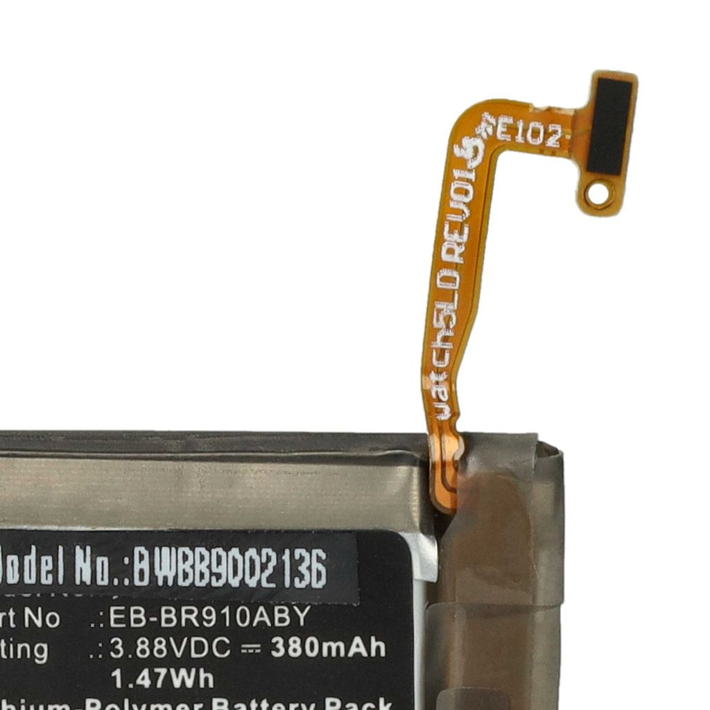 VHBW Samsung GH43-05112A, EB-BR900ABY, EB-BR910ABY Okosóra Elem - 380 mAh 3,88 V Li-polimer