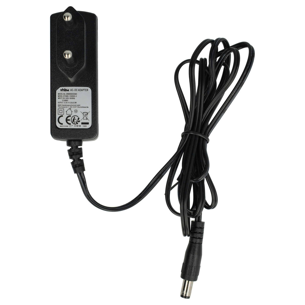 VHBW Hálózati adapter SPSA06D1200505C Thorens lemezjátszóhoz - 12 V / 0,5 A