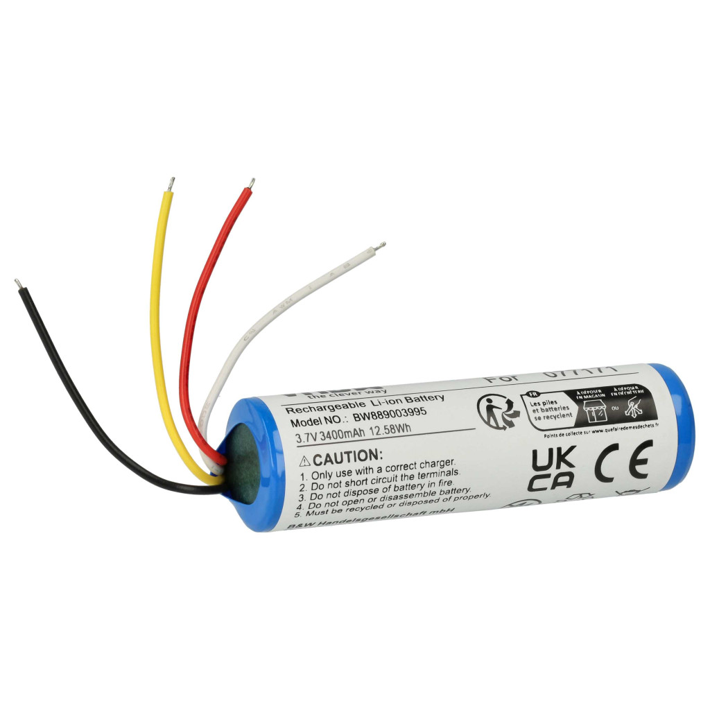 VHBW Hangszóró Akkumulátor Bose 077171 - 3400 mAh 3,7 V Li-Ion