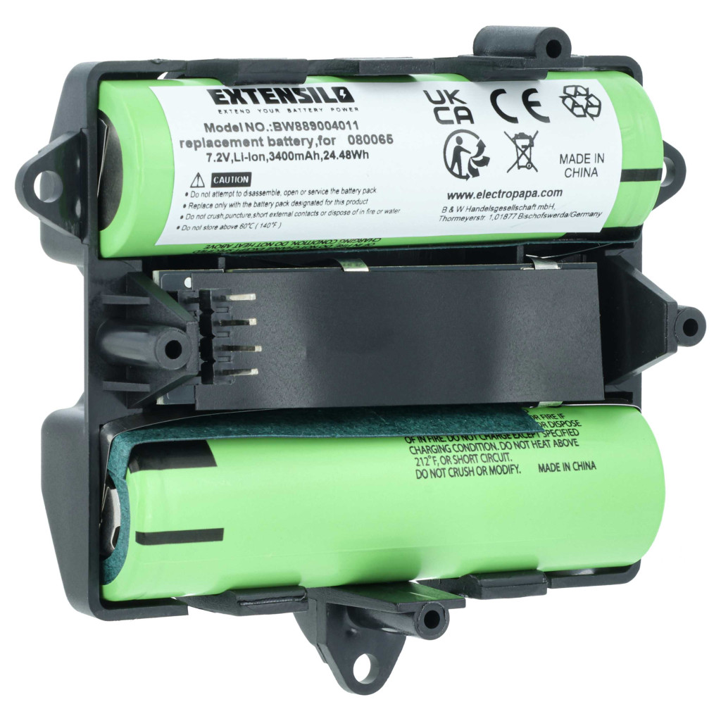 VHBW Hangszóró Akkumulátor 829049-0210, 080065, 080063, 080061 - 3400 mAh 7,2 V Li-Ion