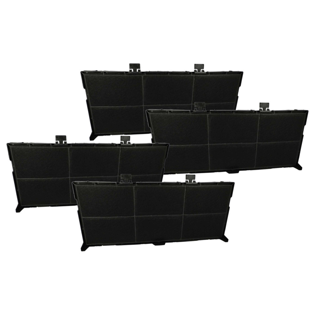 4x Activated Carbon Filter as Replacement for Bosch 8720094255699, 11025806, 11008216 for Siemens Hob