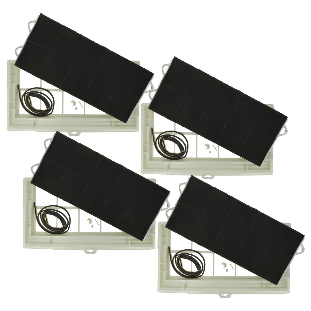 4x Activated Carbon Filter as Replacement for Bosch 460478, DSZ13AF for Bosch Hob - 49.5 x 29.5 x 6.2 cm
