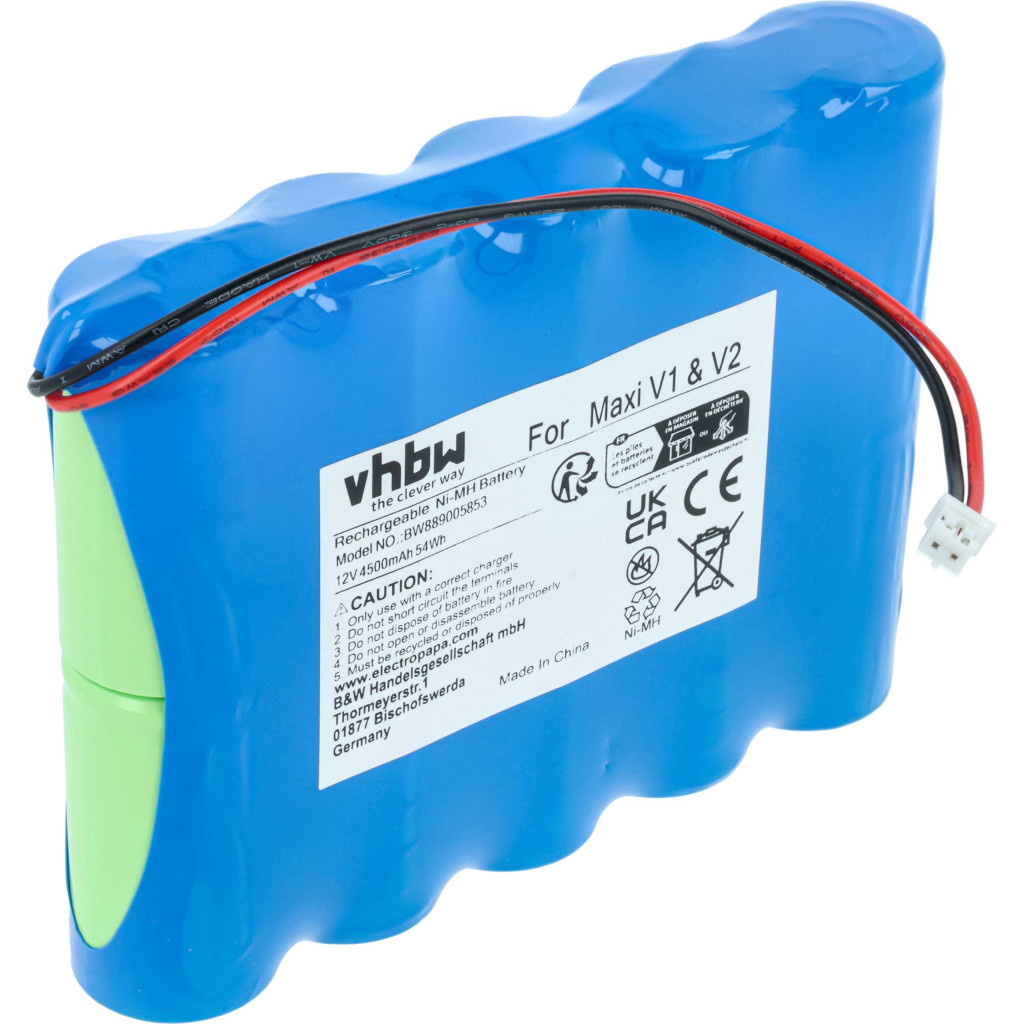 VHBW LED Lámpa Akkumulátor ApeLight Maxi - 4500 mAh 12 V NiMH